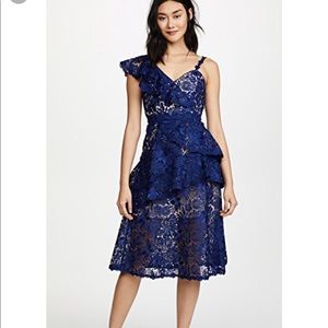 Alice & Olivia - Florida Ruffle Midi Dress